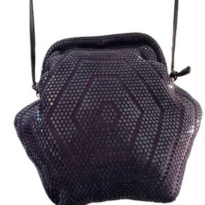 Vintage Purple Sequins Crossbody